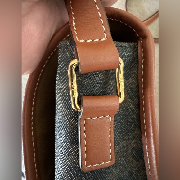 MEDIUM FOLCO BAG IN TRIOMPHE CANVAS AND CALFSKIN - Picture 5 of 8